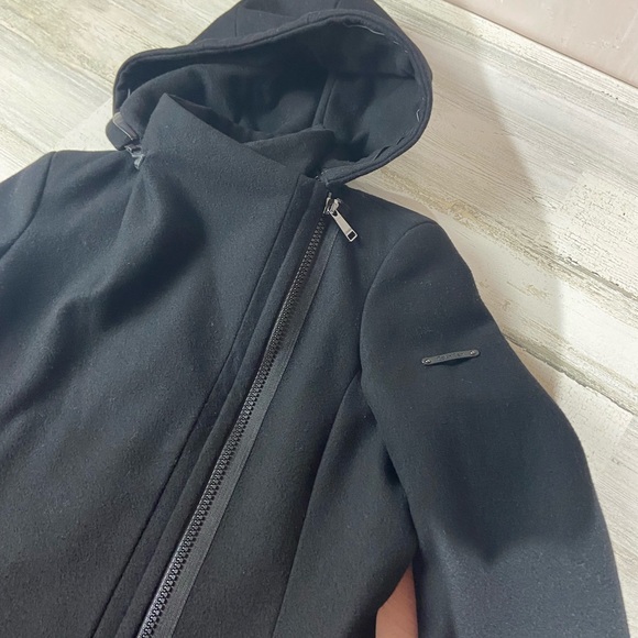 Calvin Klein Wool Zip Up Coat - Picture 15 of 15